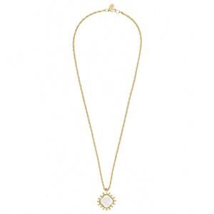 NEW SUSAN SHAW women's sophie long clover necklace in gold